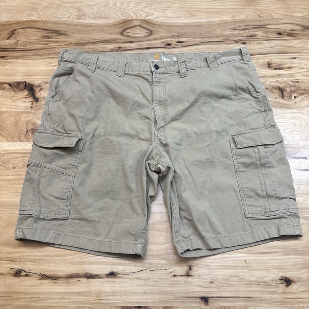 Carhart 103542 Relaxed Fit Cargo Style Work Shorts Size 46x10